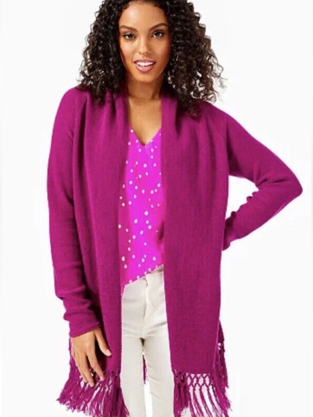 Lilly Pulitzer Tatum Berry Metallic Cardigan XXL